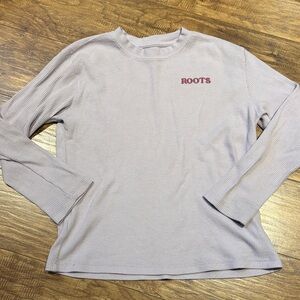 Roots light purple Waffle Knit Long Sleeve